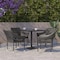 Flash Furniture Gray PE Rattan Wicker Patio Dining Chair, 4PK 4-TT-TT02-GY-GG - alternate 1